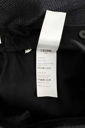Pantalon large Celine Anthracite en Laine