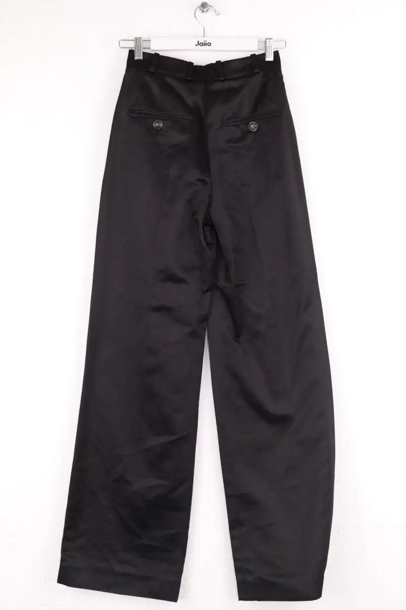 Pantalon large Chanel Noir en Soie