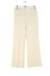 Pantalon large Chloé Ecru en Soie, taille L - Seconde Main