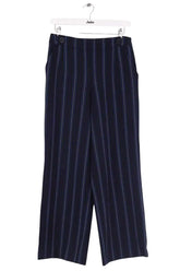 Pantalon large Claudie Pierlot Bleu en Synthétique, taille M - Seconde Main