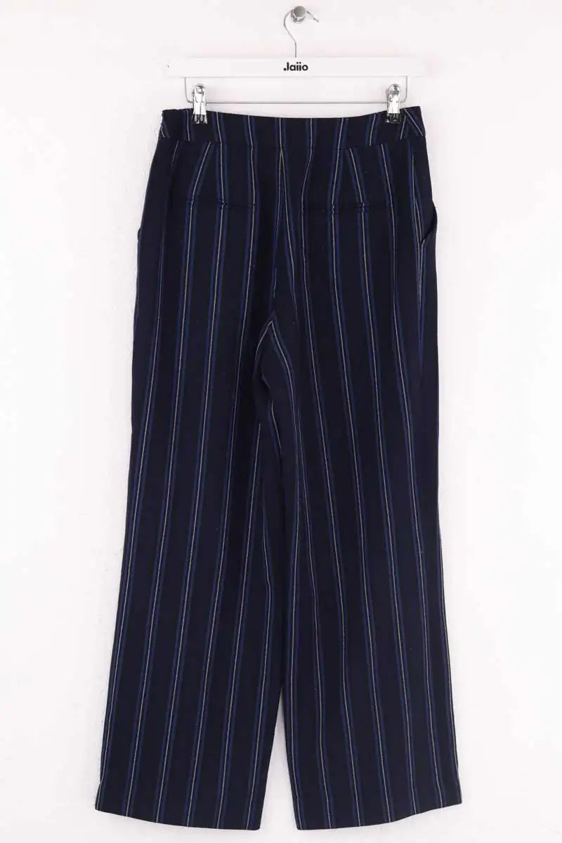 Pantalon large Claudie Pierlot Bleu en Synthétique