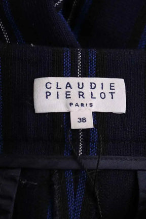 Pantalon large Claudie Pierlot Bleu en Synthétique