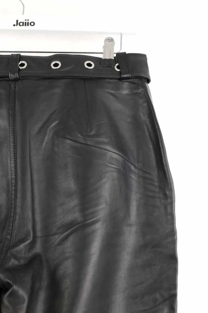 Pantalon large Claudie Pierlot Noir en Cuir