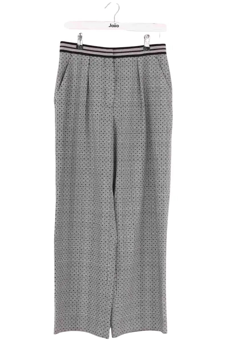 Pantalon large Claudie Pierlot Noir en Synthétique, taille M - Seconde Main
