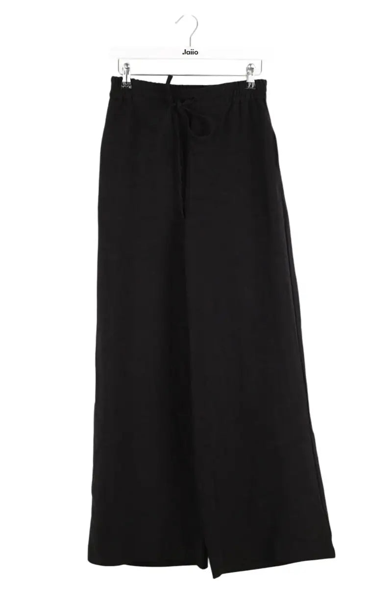 Pantalon large Claudie Pierlot Noir en Viscose, taille S - Seconde Main