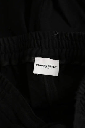 Pantalon large Claudie Pierlot Noir en Viscose