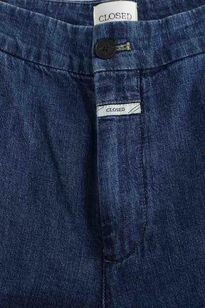 Pantalon large Closed Bleu en Coton