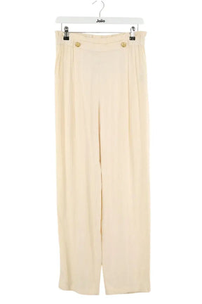 Pantalon large Des Petits Hauts Beige en Viscose, taille L - Seconde Main