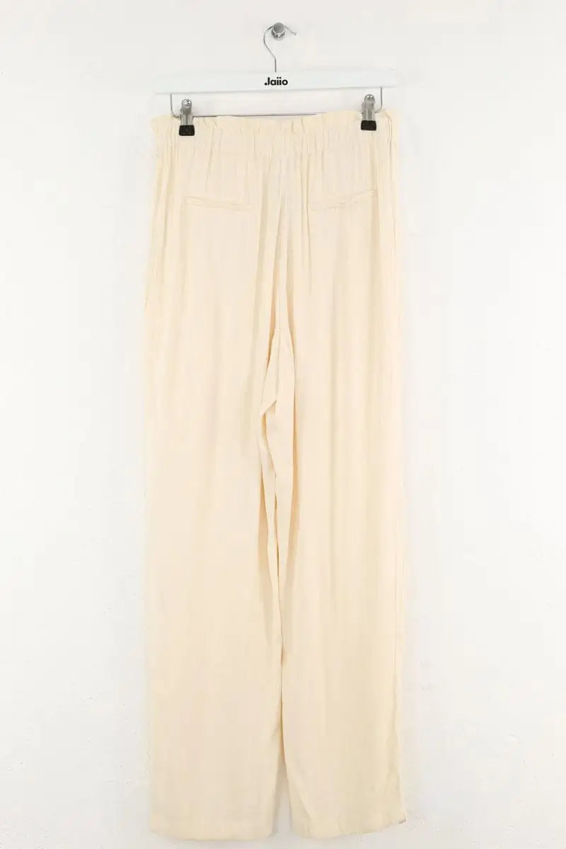 Pantalon large Des Petits Hauts Beige en Viscose