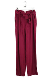 Pantalon large Des Petits Hauts Bordeaux en Viscose, taille L - Seconde Main