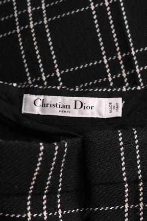Pantalon large Dior Noir en Laine