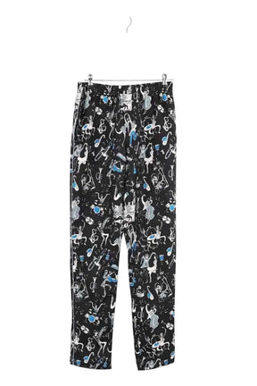 Pantalon large Dolce & Gabbana Noir en Soie, taille L - Seconde Main