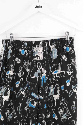 Pantalon large Dolce & Gabbana Noir en Soie
