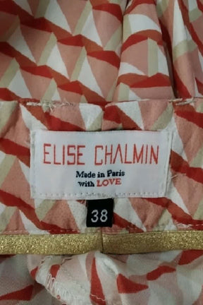 Pantalon large Elise Chalmin Rouge en Soie