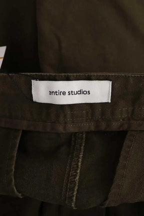 Pantalon large Entire studios Kaki en Coton