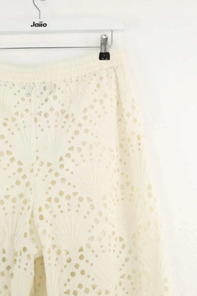 Pantalon large Essentiel Antwerp Ecru en Coton