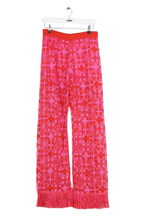 Pantalon large Etro Rose en Viscose, taille S - Seconde Main