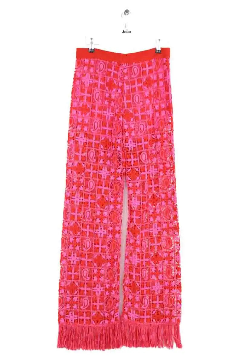 Pantalon large Etro Rose en Viscose