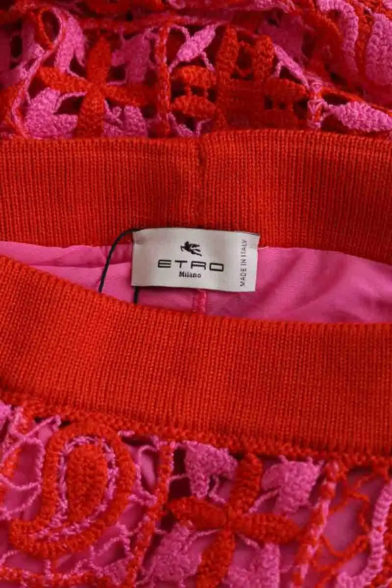 Pantalon large Etro Rose en Viscose
