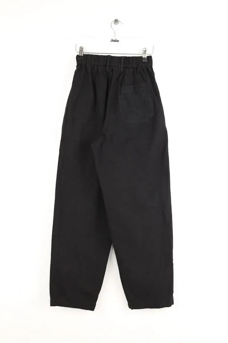 Pantalon large Forte_Forte Noir en Coton