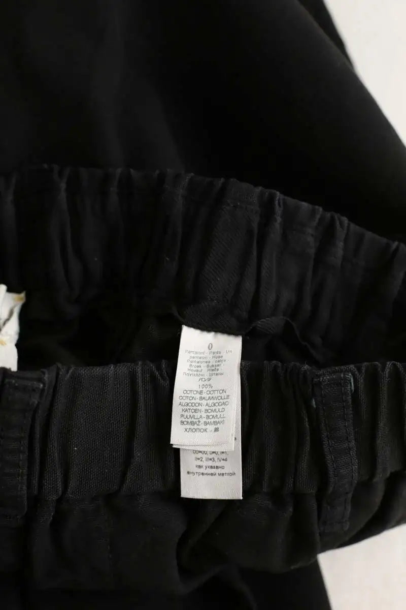 Pantalon large Forte_Forte Noir en Coton