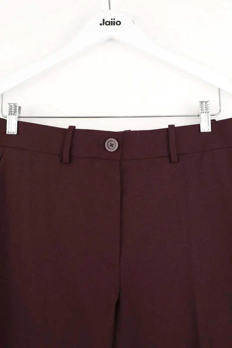 Pantalon large Helmut Lang Bordeaux en Laine