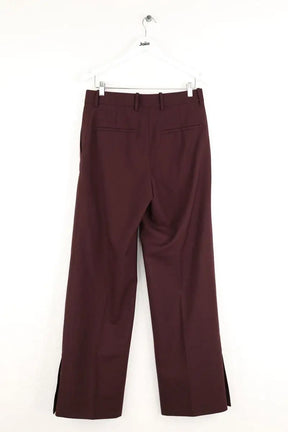 Pantalon large Helmut Lang Bordeaux en Laine