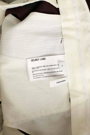 Pantalon large Helmut Lang Bordeaux en Laine