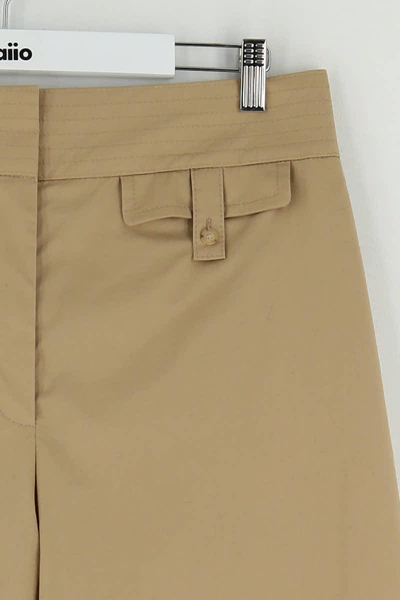 Pantalon large Hugo Boss Beige en Coton