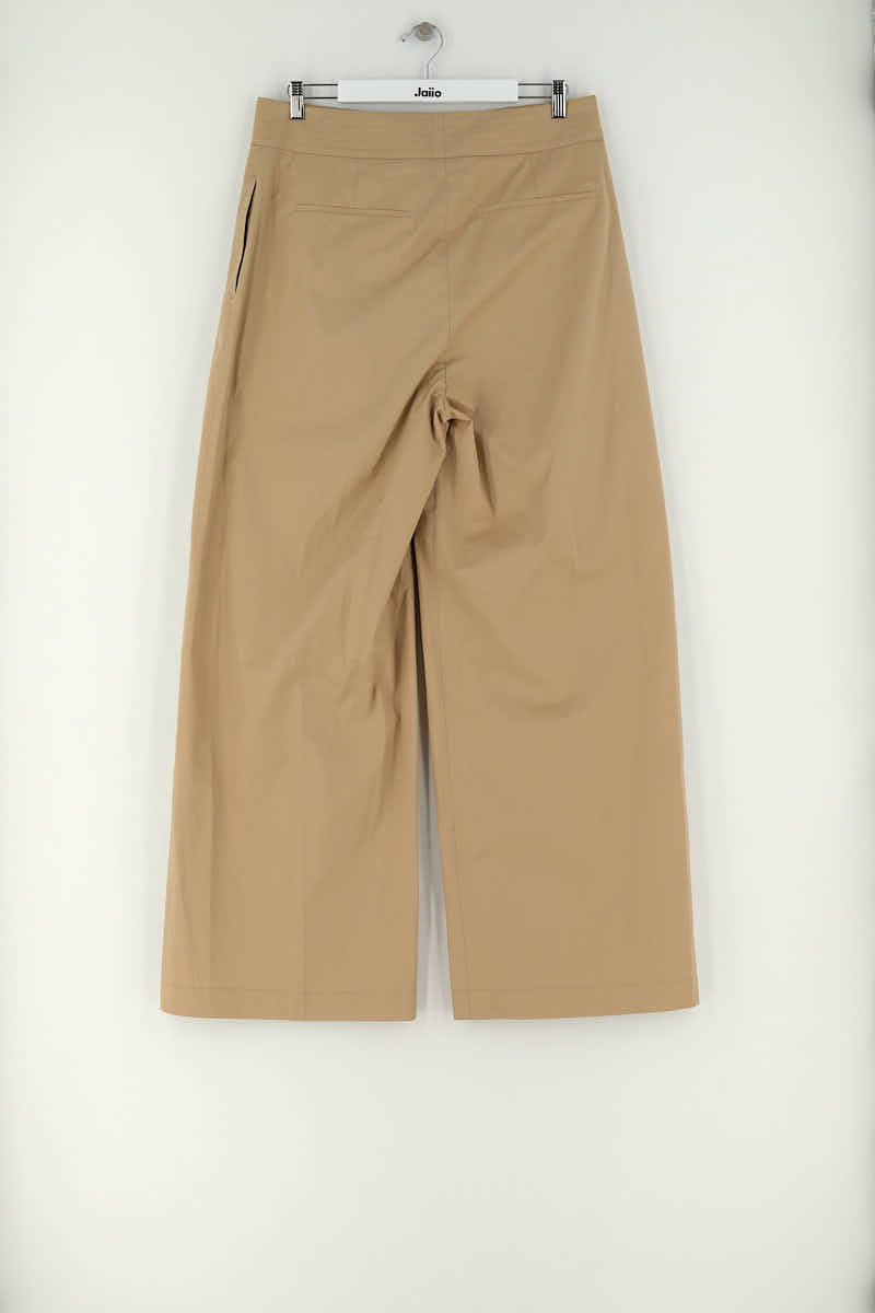 Pantalon large Hugo Boss Beige en Coton