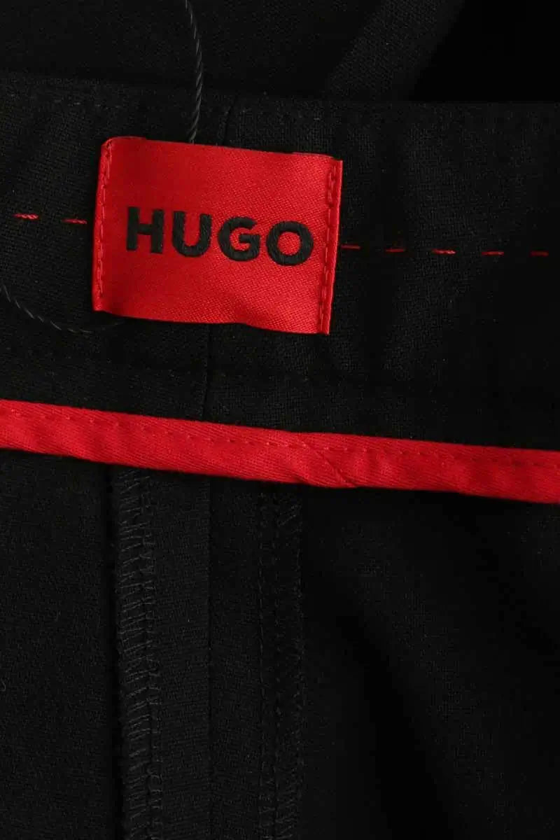 Pantalon large Hugo Boss Noir en Polyester