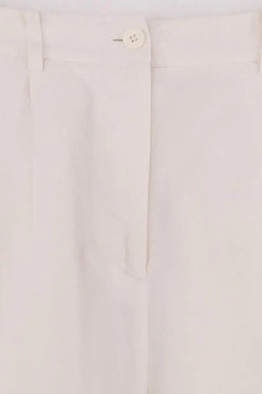 Pantalon large Icicle Blanc en Soie