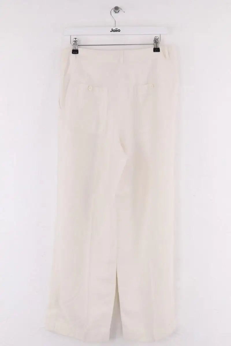Pantalon large Icicle Blanc en Soie