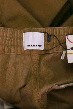 Pantalon large Isabel Marant Camel en Coton