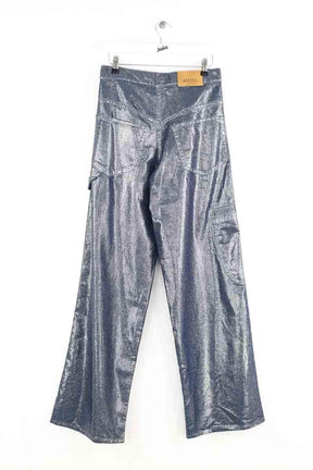 Pantalon large Isabel Marant Étoile Bleu en Coton