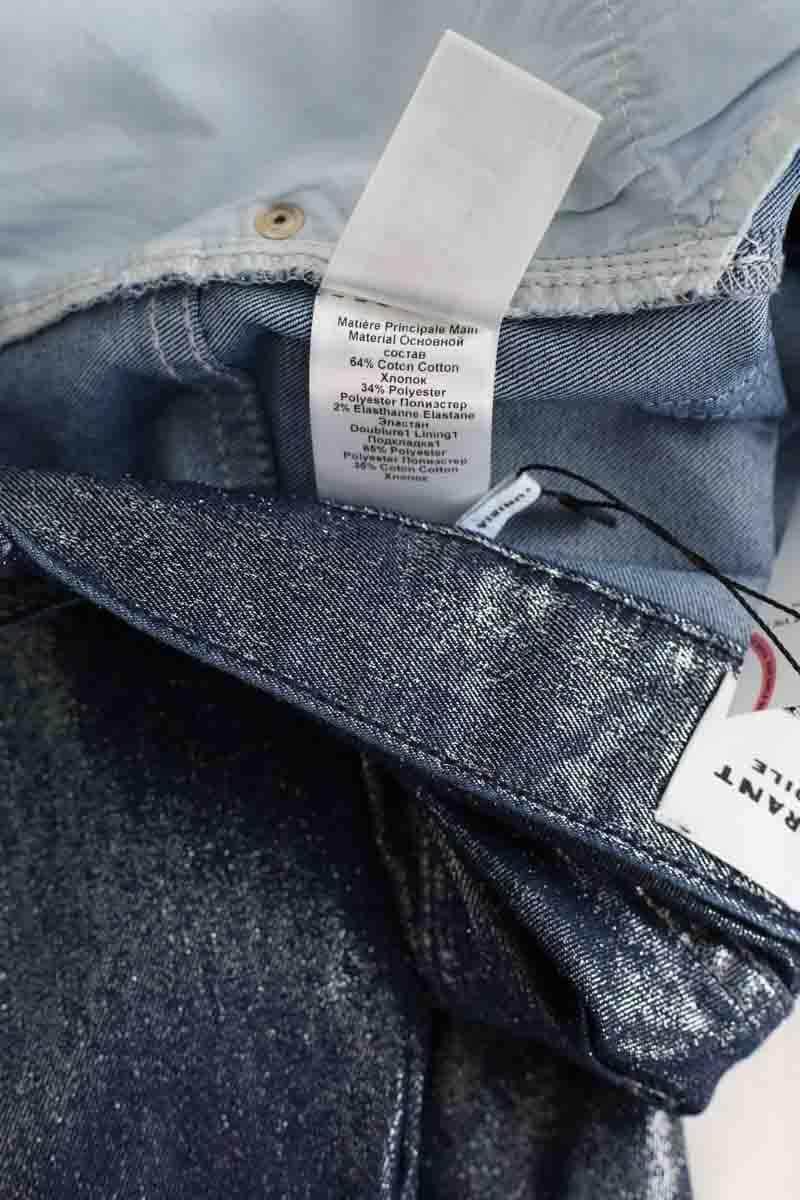 Pantalon large Isabel Marant Étoile Bleu en Coton