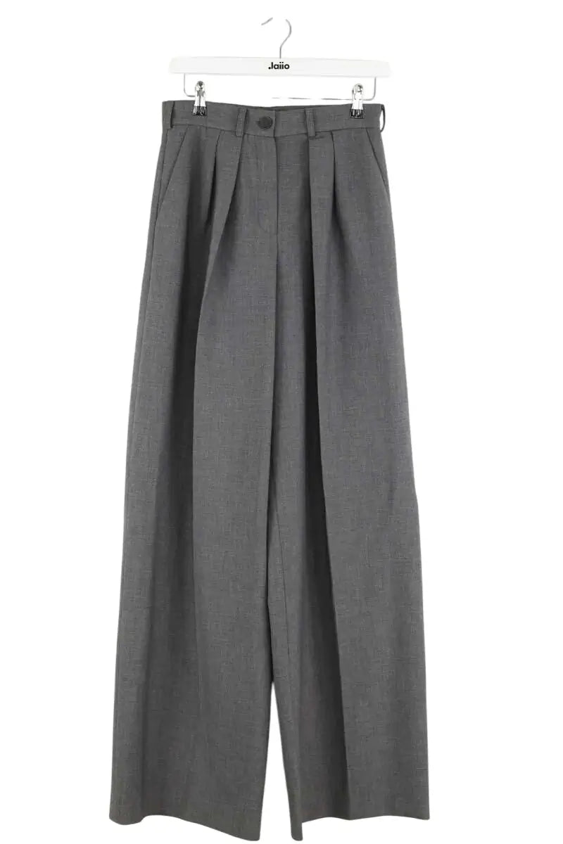 Pantalon large Jaquett Gris en Laine, taille S - Seconde Main