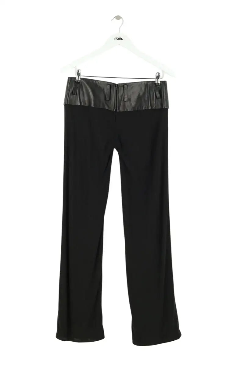 Pantalon large Jitrois Noir en Viscose, taille M - Seconde Main