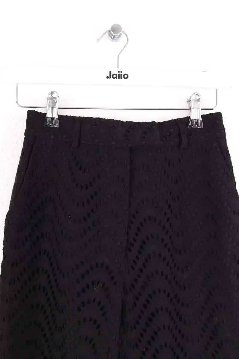 Pantalon large Jour/Né Noir en Coton
