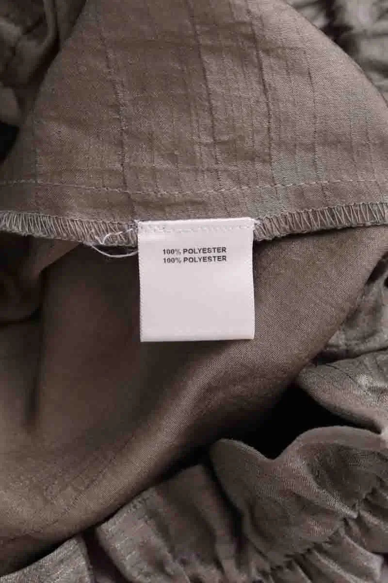 Pantalon large Léonie Gris en Synthétique