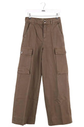Pantalon large Liu Jo Marron en Coton, taille S - Seconde Main