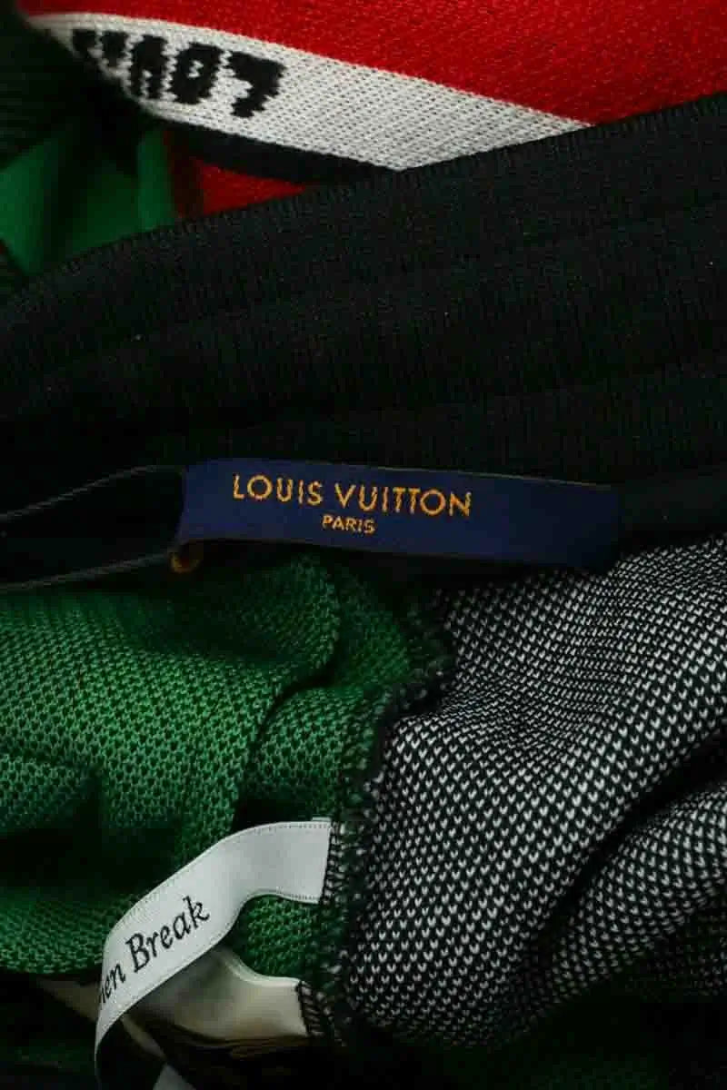 Pantalon large Louis Vuitton Multicolore en Laine