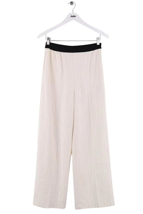 Pantalon large Maje Blanc en Synthétique, taille L - Seconde Main