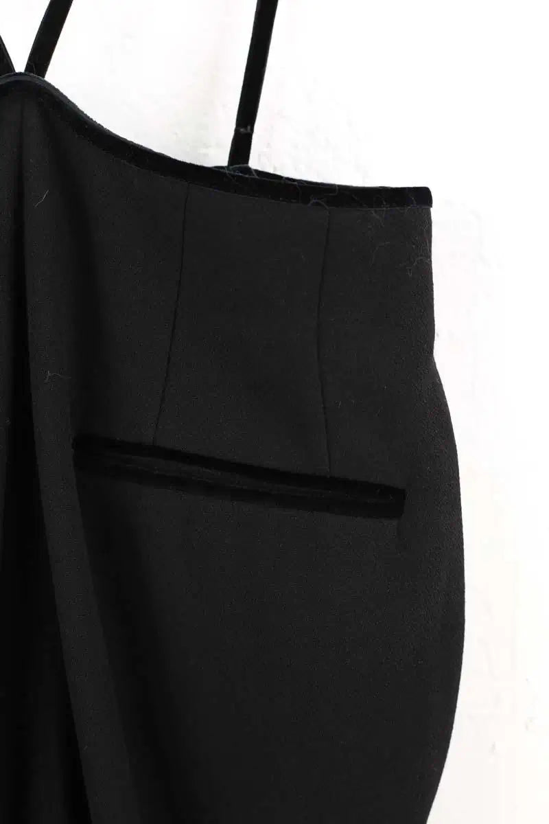Pantalon large Maje Noir en Coton