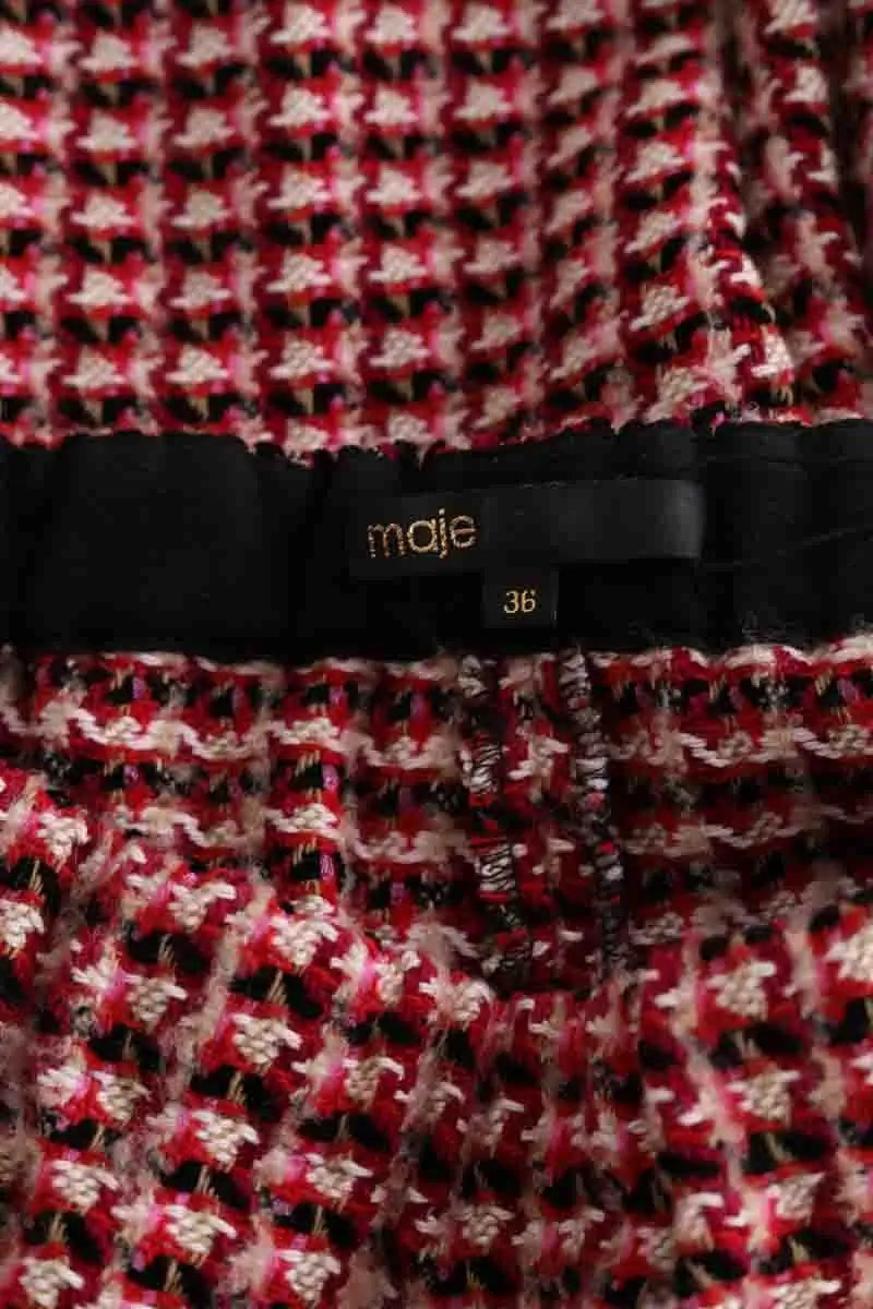 Pantalon large Maje Noir en Synthétique