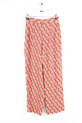 Pantalon large Make My Lemonade Rouge en Viscose