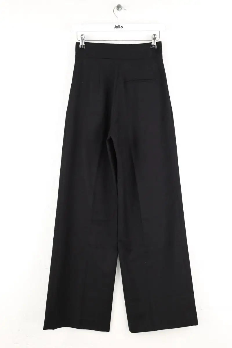 Pantalon large Margaux Lonnberg Noir en Laine