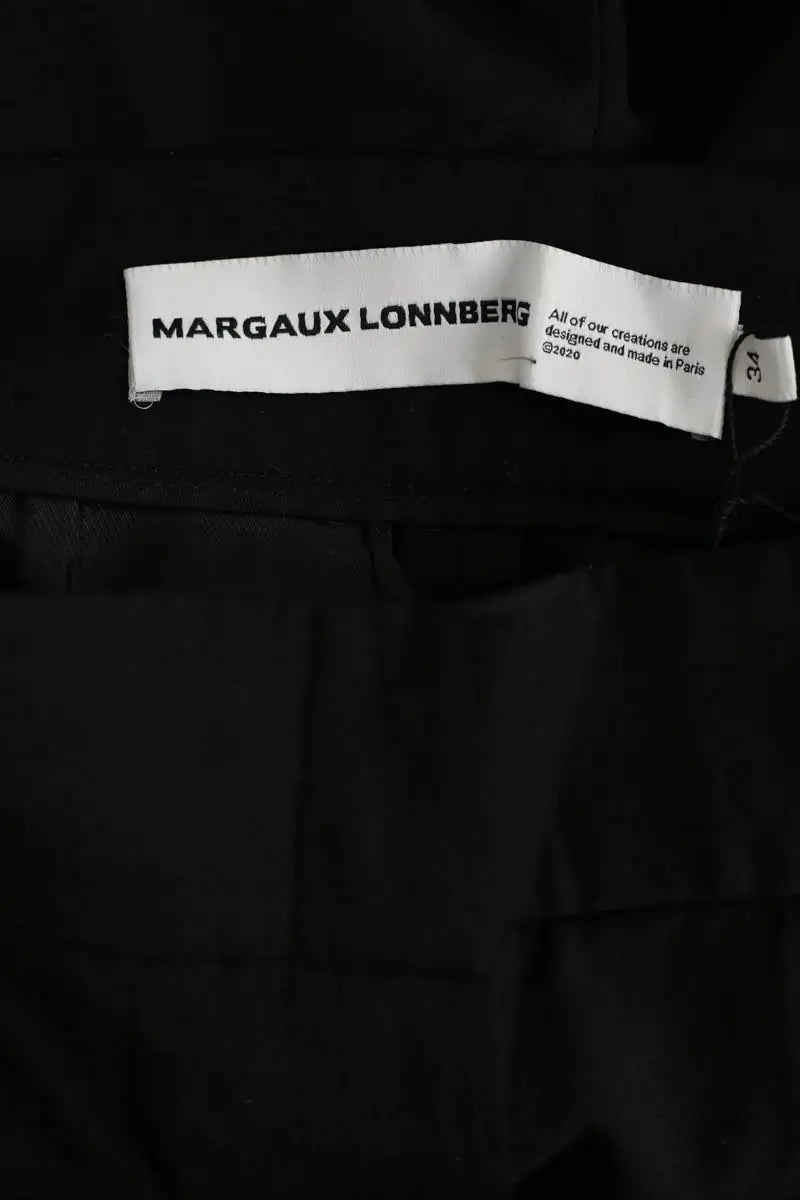 Pantalon large Margaux Lonnberg Noir en Laine