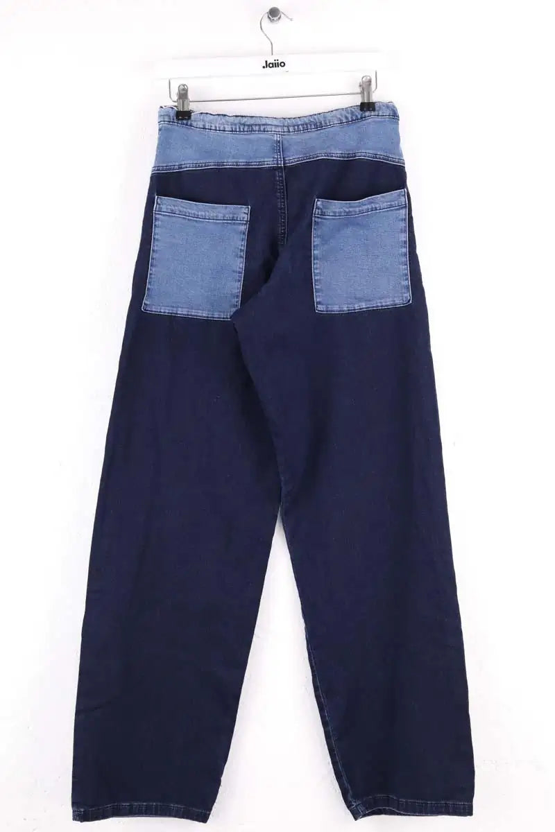 Pantalon large Marithé & François Girbaud Bleu en Coton