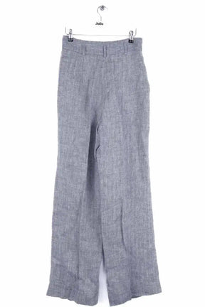 Pantalon large Max Mara Bleu en Lin